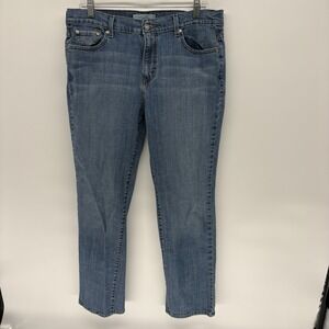 Vintage Levis 505 Jeans Straight Leg Blue Denim Mid Rise Y2K Women 14M 34x30